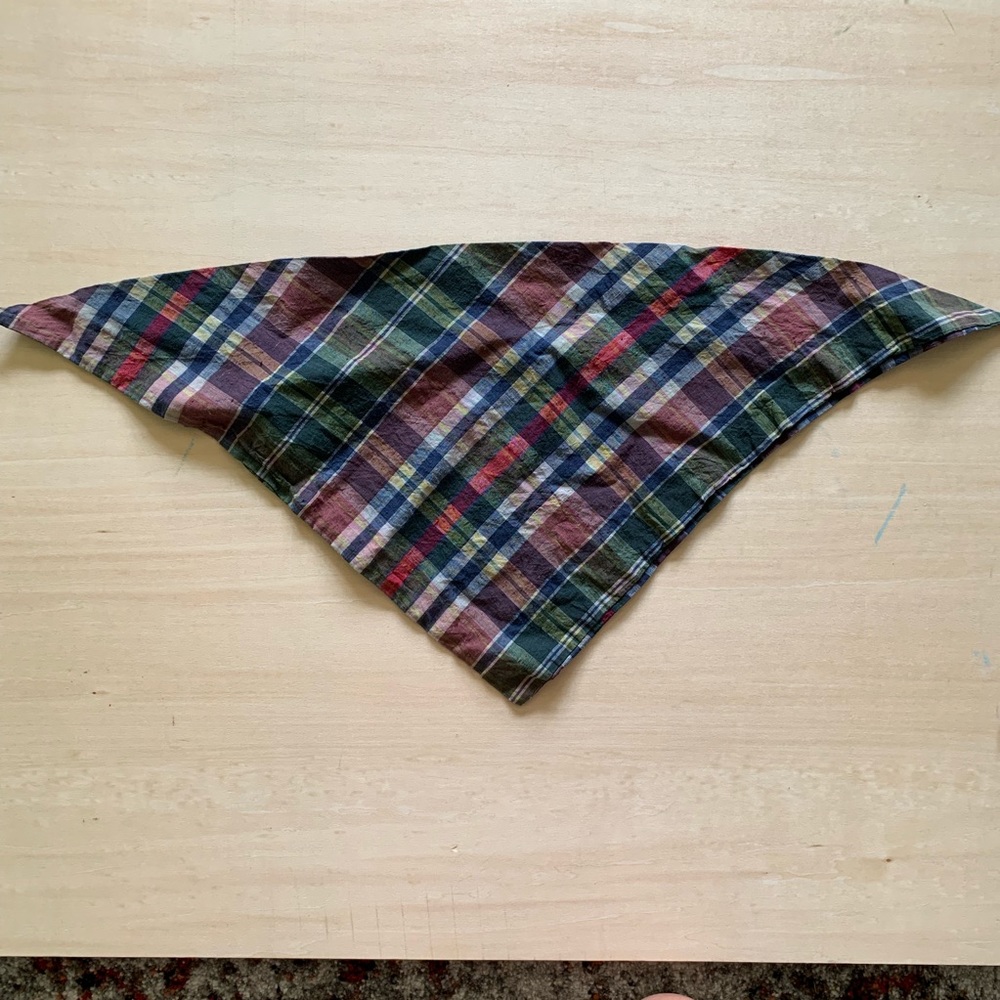 Plaid Hair scarf